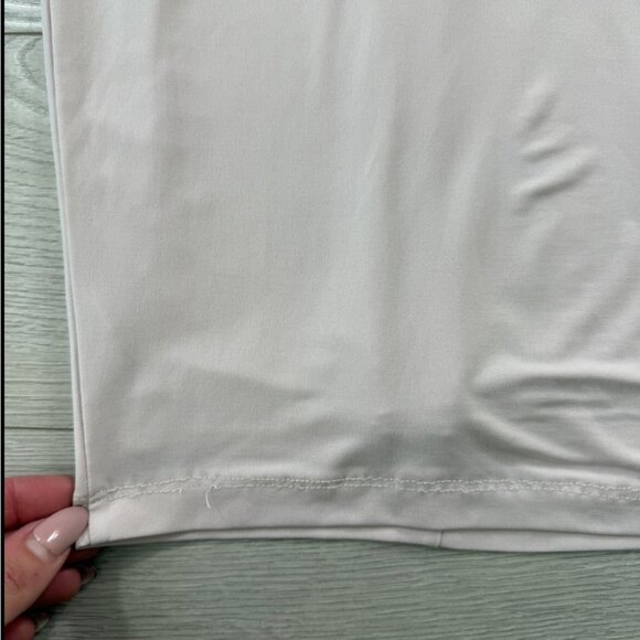 Nookie Spaghetti Straps Bodycon Knee Length Club Dress Cream - Picture 7 of 10